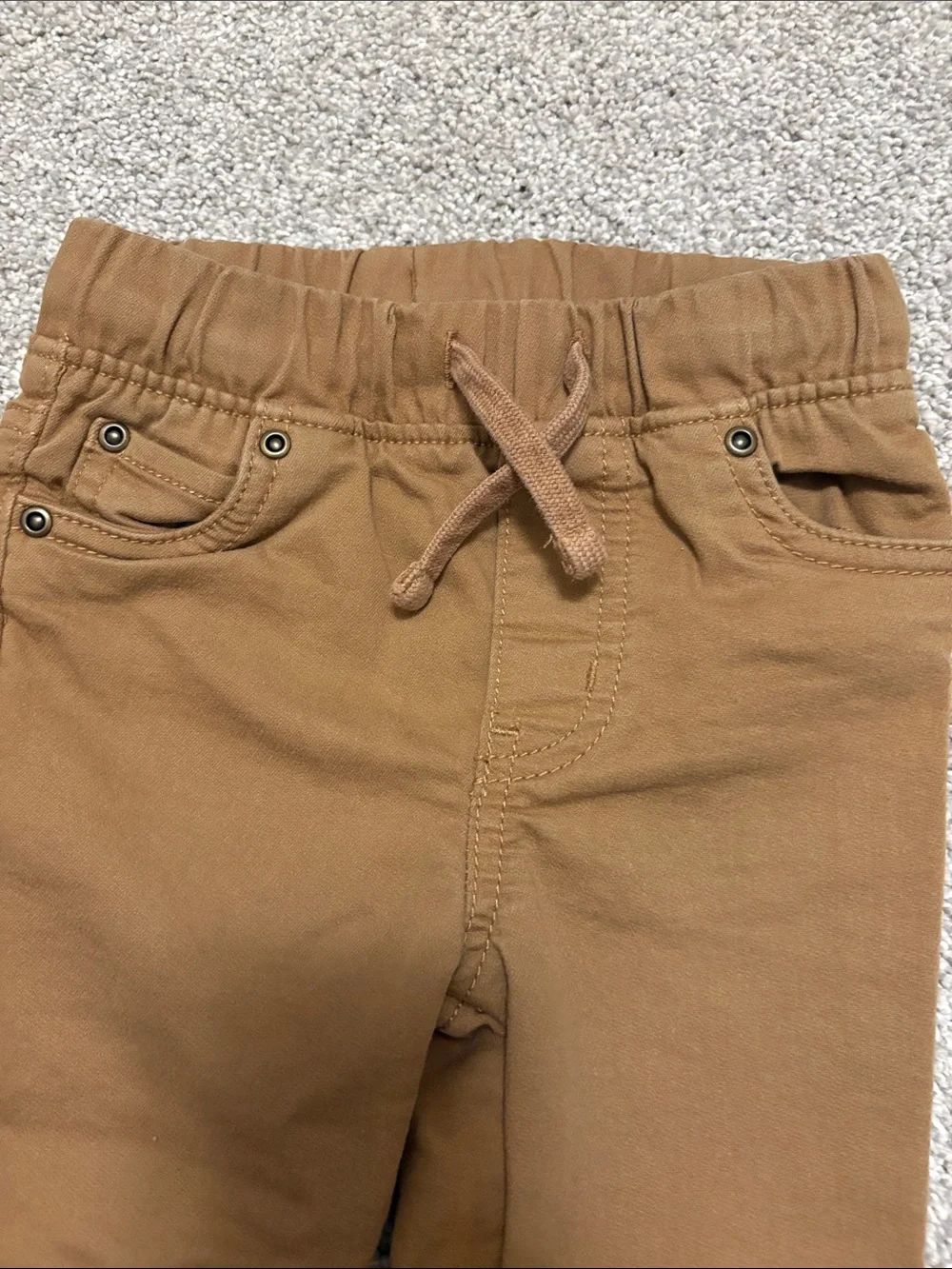 Carter’s toddler boy Pull-On Straight Leg Pants brown 3T